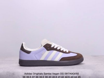 阿迪达斯三叶草adidas Originals Samba Vegan Og”Spd“桑巴舞系列绅士德训足球风百搭低帮休闲运动板鞋 xm0817Q050