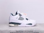 Jordan Air Jordan 4 Retro Military Black 皮革 潮流 高帮复古篮球鞋男女同款 Xm0704Q222