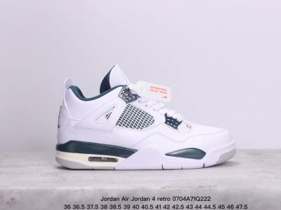 Jordan Air Jordan 4 Retro Military Black 皮革 潮流 高帮复古篮球鞋男女同款 Xm0704Q222