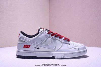 海外爆款限量发售！高端定制Nike Sb Dunk Low Nike联名---三钩白红 高端定制 低帮休闲板鞋 定制鞋盒 大厂纯原品质出货 超高清洁度 皮料切割