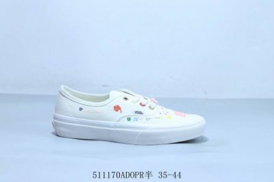 vans范斯 Authentic清新帆布鞋涂鸦小白鞋百搭艺术 511170Adopr半 35-44