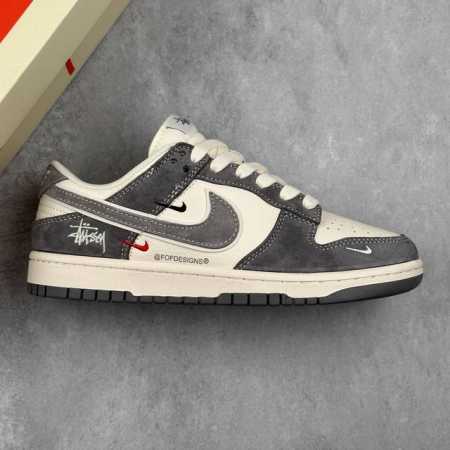 本地 核心私 Nk Sb Dunk Low 斯图西联名 灰白灰勾 周年高端定制 低帮休闲板鞋 #定制鞋盒 大厂纯原品质出货 超高清洁度 皮料切割干净无任何毛边 - 点击图像关闭