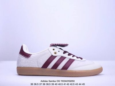 Adidas Originals Wb Pony Tonal Samba OG 桑巴舞系列绅士德训足球风百搭低帮休闲运动板鞋 货号:IH3371 尺码:36 3
