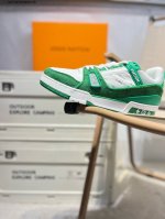 路易威登 Louis Vuitton Lv路易威登板鞋 新款 Lv Trainer最新配色运动鞋 L家 篮球鞋风格运动鞋 该鞋由艺术总监 Virgil Ablo