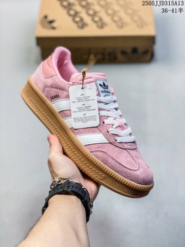 真标带半码 Adidas Originals Samba Og 桑巴舞系列绅士德训足球风百搭低帮休闲运动板鞋 尺码：36-41半 编码：05Jjd315A13