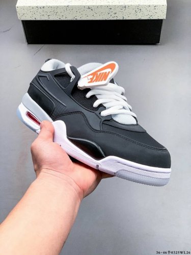 180 air Jordan Aj4 Rm 重制版低帮复古篮球鞋 实拍首发 采用了低帮的设计 并保留了众多Aj4的经典元素 鞋身以皮革 麂皮材质拼接打造 aj4