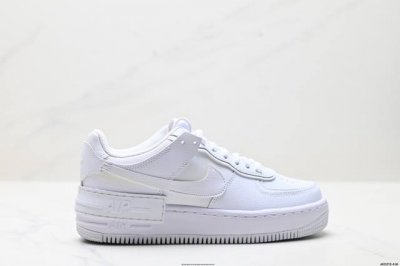 公司级耐克Nike Wmns Air Force 1 Shadow全新少女系解构主义设计 马卡龙空军一号轻量增高低帮百搭板鞋 为经典设计注入玩味元素 分层结构