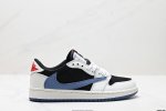 真标Aj1倒勾Travis Scott X Air Jordan 1 ” Reverse Mocha “ Aj1乔1 Ts 闪电 联名倒钩 低帮文化篮球鞋 货号