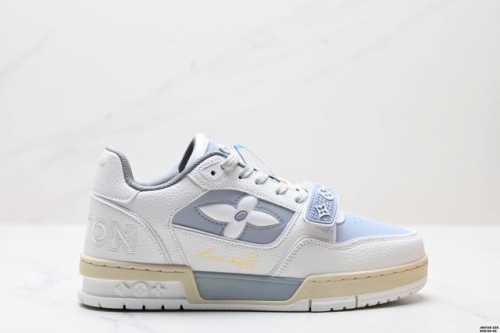 公司级全新Lv路易威登Louis Vuitton Trainer Sneaker Low休闲运动文化百搭板鞋 尺码:39-45 Id:Jkd129-Zzs