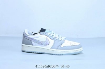 乔丹Air Jordan 1 Low Aj1 乔1低帮复古文化休闲运动篮球鞋 渐变 货号 Hf3205-100 411320Adeqo半 36-46