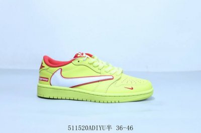 乔丹Air Jordan 1 Low Aj1 黄白蓝倒勾 乔1低帮复古文化休闲运动篮球鞋 货号 Dm7866-002 511520Adiyu半 36-46