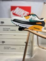耐克Nike Air Max 90 经典复古小气垫缓震跑鞋 鞋面由皮和革织物打造，犀利的条线打造出酷劲十的足视觉效果 网布鞋增面强透气性，穿着为极舒适 经可典视