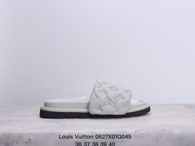 Louis Vuitton 路易威登 Lv 休闲一字拖拖鞋 明星同款 网红博主推荐 码数：36 37 38 39 40 Xm0627Q045