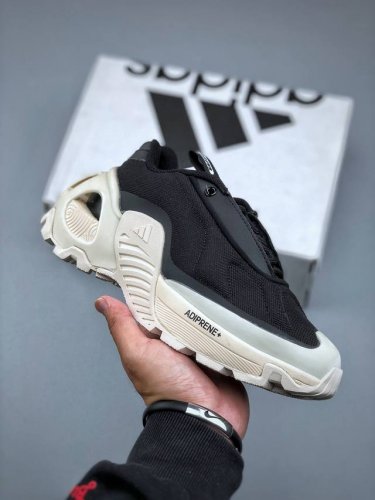 Adidas Wonder Runner 01 奇迹跑步者01系列低帮轻机甲风厚底增高老爹风复古缓震休闲运动慢跑鞋“黑白”Jr1364 尺码：36-45
