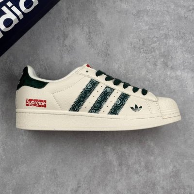 本地 核心私 阿迪达斯 Adidas Originals Gazelle Indoor X Supreme 联名 贝壳头 三叶草休闲防滑耐磨低帮板鞋 鞋头出色设