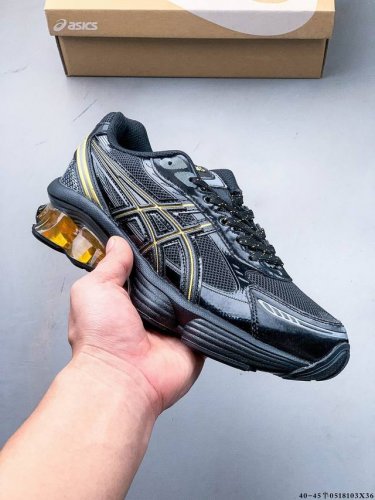 公司级 Asics Gel-Kinetic Fluent 纯原版本 亚瑟士运动休闲透气专业跑鞋 新一代缓震未来感跑鞋 鞋面复杂的切割和银色细节极具前卫风格 大底
