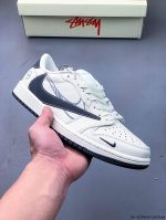集图 公司级头层 耐克Nike Air Jordan 1 Low Aj1乔1 低帮潮流缓运动休闲板鞋 Aj1 低帮拼接 完美版型真头层牛皮# 内置缓震气垫 原鞋