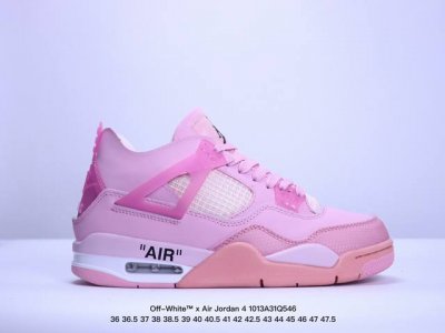 Off-White X Air Jordan 4 Retro Cream Sail Ow 联名白帆 Aj4 乔丹4代 Aj4 乔4 联名米黄 白帆 乔丹篮球鞋系