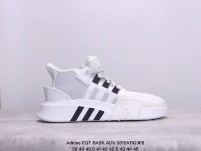 adidaseqt Bask Adv支撑者系列 透气轻便复古慢跑鞋 将醒目篮球气质融入复古90年代equipment 型格，结构分明，针织网面鞋面贴合足部，另缀
