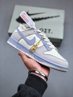 Nk Sb Dunk Low 白灰蓝 纯原大厂出品 极力推荐原装头层材料 独家版型蒸餾加工帶來的是更好的视觉和脚感体验大厂纯原品质出货 清洁度 电绣工艺 皮料切