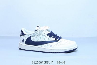 220 乔丹Air Jordan 1 Low Aj1 乔1低帮复古文化休闲运动篮球鞋倒勾 货号 Sj2068-100 312700Adutu半 36-46