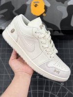 本地 核心私 air Jordan 1 Low Aj1 乔1 Bape联名-猪八拼接 高端定制 低帮篮球鞋 #定制鞋盒 大厂纯原品质出货 超高清洁度 皮料切割干