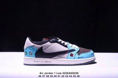 Travis Scott X Air Jordan 1 Low Og Black Phantom 低帮 倒钩4.0 Aj1 乔丹1代 Aj1 乔1 低邦 倒勾乔