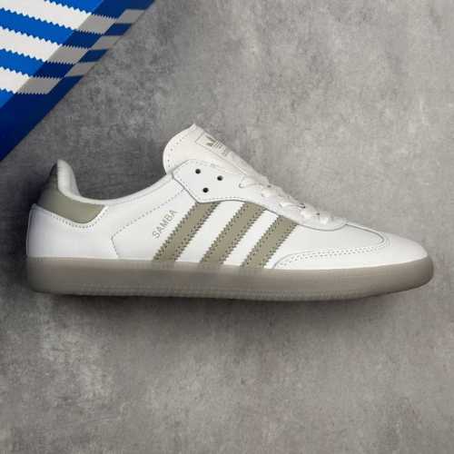 本地180 核心私 阿迪达斯/三叶草Adidas Originals Samba Og桑巴舞系列绅士德训足球风百搭低帮休闲运动板鞋 #男女鞋半码制#采用荔枝纹纤