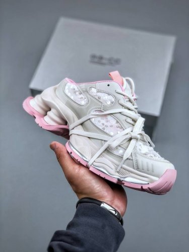 新配色Max广东大厂出品 2025赵露思 新晋潮流鞋靴品Ggcc gg-Cc 林允同款 5Cm厚底增高 幻夜粒子 粉色蕾丝 半拖 银角大王 月牙底绑带镂空弹簧老