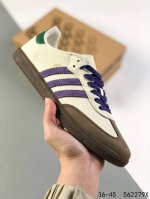 真标带半码！ 阿迪达斯 三叶草adidas Samba Vegan Og桑巴舞系列绅士德训足球风百搭低帮休闲运动板鞋 Id：562279X