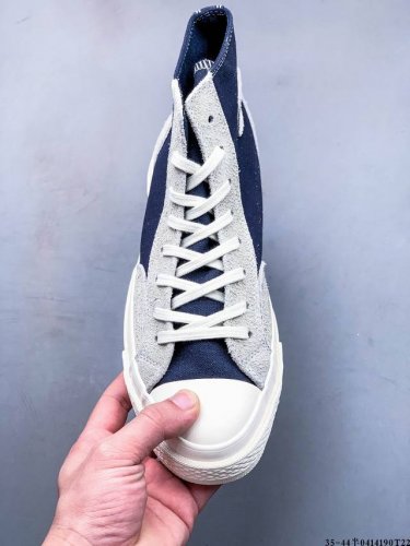 公司级！Converse匡威 S 高帮拼接解构帆布板鞋 0414190T22