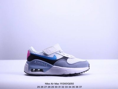 童鞋耐克Nike Air Max systm经典复古小气垫缓震跑鞋 鞋面由皮革和织物打造，犀利的条线打造出酷劲十足的视觉效果 网布鞋面增强透气性，穿着极为舒适