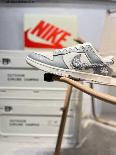 350 海外爆款限量发售！公司级 Nike Sb Dunk Low“斯图西联名” 周年高端定制 低帮休闲板鞋 定制鞋盒 大厂纯原品质出货 超高清洁度 皮料切割干