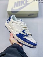 耐克 Air Jordan 1 *冠军联名板鞋独家版型，米灰配色柔软高端皮革鞋面，冲击视觉的同时，带来舒适脚感体验#定制鞋盒 大厂纯原品质出货 超高清洁度 皮料