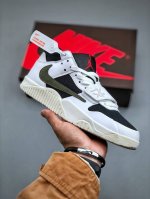 Travis Scott X Jordan Cut The Check Aj1 乔1倒勾魔术贴 时尚篮球鞋 #全新系列在鞋面上加入了魔术贴的设计，鞋身使用三段式