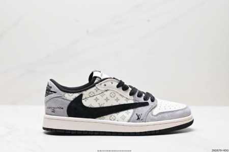 公司级travis Scott X Fragment Design X Jordan Air Jordan 1 Low Og Sp Aj1 乔1 Lv联名低帮文 - 点击图像关闭