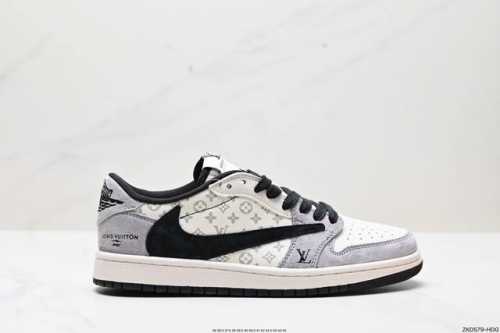 公司级travis Scott X Fragment Design X Jordan Air Jordan 1 Low Og Sp Aj1 乔1 Lv联名低帮文
