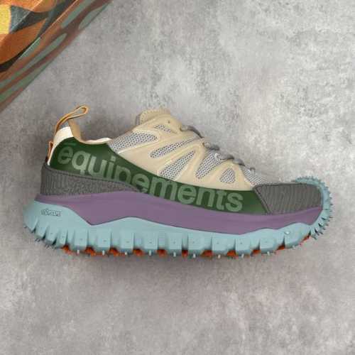 本地 核心私 Ok版 Moncler 盟可睐 蒙口 Trailgrip Amoeba 抗撕裂材质山地户外鞋 鞋身采用Cordura防撕裂尼龙 Gore-Tex防