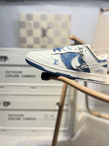 Nike Sb Dunk Low“Lv联名” 周年高端定制 低帮休闲板鞋 定制鞋盒 超高清洁度 皮料切割干净无任何毛边 细节完美Jh8310 Qd7661231