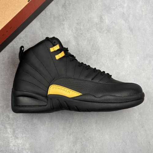 本地340 核心私 air Jordan Aj12 Retro 黑金 高帮休闲运动篮球鞋 原楦原纸板开发 原汁原味12代鞋型 进口原厂皮料 原厂碳板 原装材料