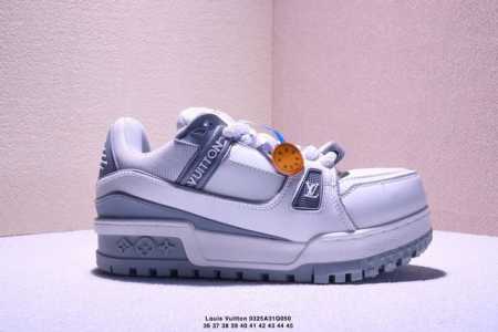 170 头层空胶路易威登/Louis Vuitton Lv路易威登板鞋 新款 Lv Trainer最新配色运动鞋 L家 篮球鞋风格运动鞋 该鞋由艺术总监 Vir - 点击图像关闭