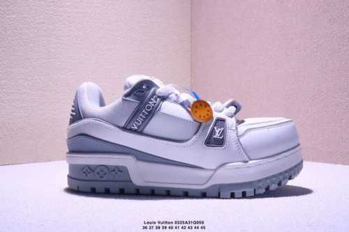 170 头层空胶路易威登/Louis Vuitton Lv路易威登板鞋 新款 Lv Trainer最新配色运动鞋 L家 篮球鞋风格运动鞋 该鞋由艺术总监 Vir
