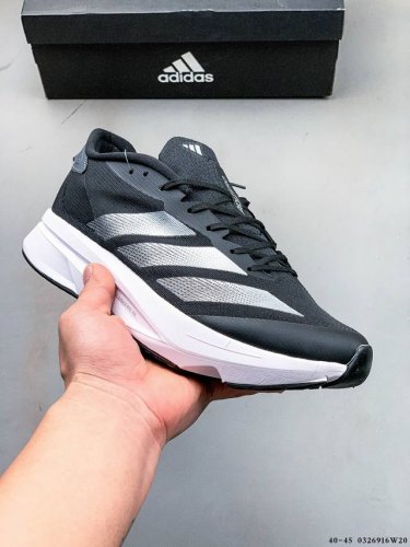 140 阿迪达斯 三叶草 Adidas Adizero Sl 透气网眼竞速跑鞋 boost 缓震底 后跟加厚 呵护脚后跟 立体保护软绵鞋口 轻松穿脱不磨脚 安全