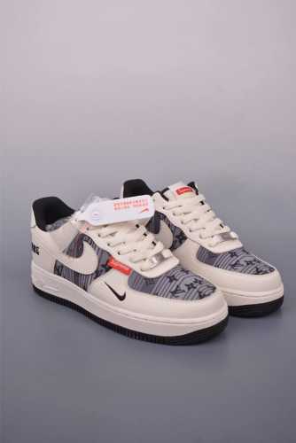 nike Air Force 1 Low Supreme联名 原楦头原纸板 打造纯正空军版型 专注外贸渠道 全掌内置蜂窝气垫 原盒配件 原厂中底钢印 拉帮完美