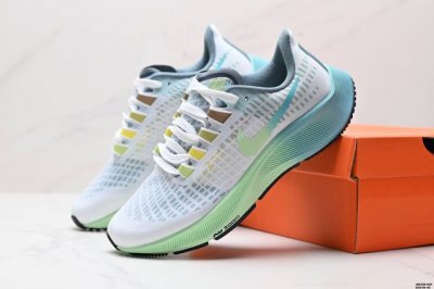 真标耐克Nike Air Zoom pegasus 37 超级飞马涡轮增压马拉松休闲运动慢跑鞋 货号:Bq9646-111 Id:Jdf -Kzf