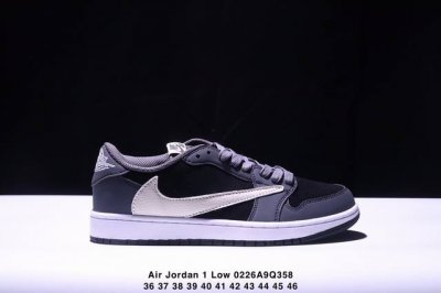 Travis Scott X Air Jordan 1 Low Og Black Phantom 低帮 倒钩4.0 Aj1 乔丹1代 Aj1 乔1 低邦 倒勾乔