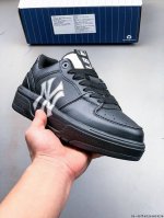210 公司级！Mlb Chunky Liner 厚底休闲跑步鞋 Ny印花 牛皮材质运动鞋 0326103X30