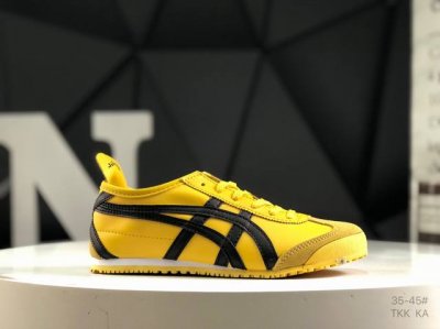 真标带半码 亚瑟士 Onitsuka Tiger Mexico66 paraty Slip-On 亚瑟士 鬼塚虎 一脚蹬经典休闲帆布鞋。虎爪造型的Logo，鞋身