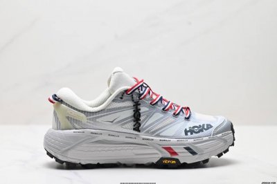 公司级Hoka One One Mafate Speed 2 Low 轻量低帮户外越野跑鞋 户外山脉越野轻量运动跑鞋 鞋面用轻的无缝架构 鞋带用了弹性不易松脱的