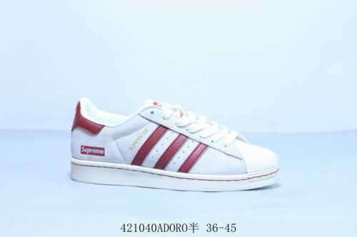 阿迪达斯Adidas三叶草 Originals Superstar 贝壳头系列低帮经典百搭休闲运动板鞋 Sup 货号 Bz2526 4 40Adoro半 36-